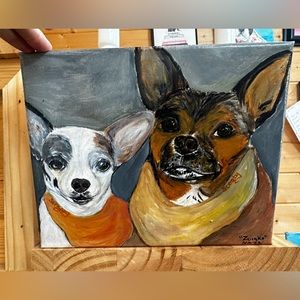 - RIKKISRATPACK Custom painting of a scooby and scrappy
